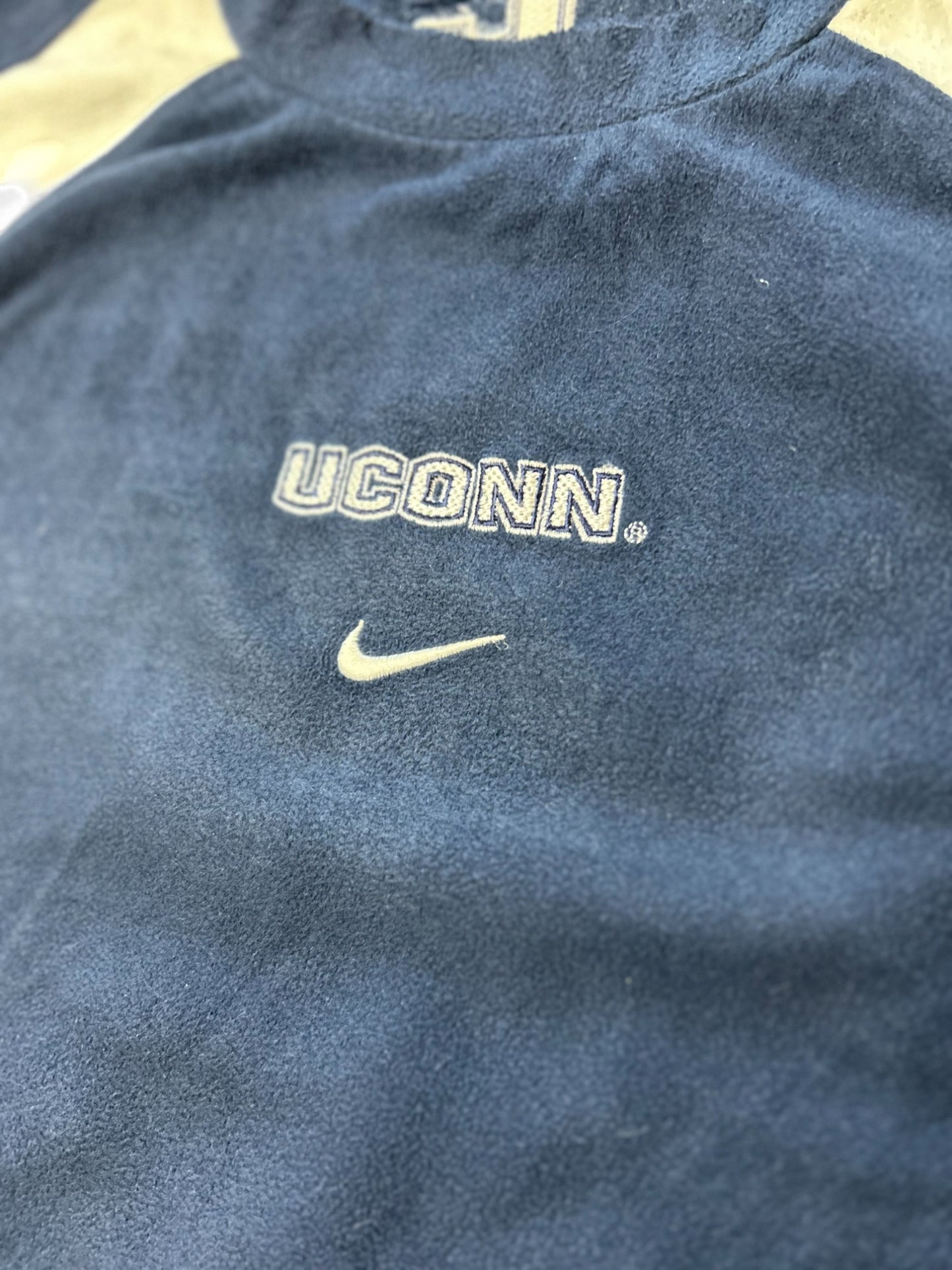Nike Navy and White UCONN Sweatshirt (M)