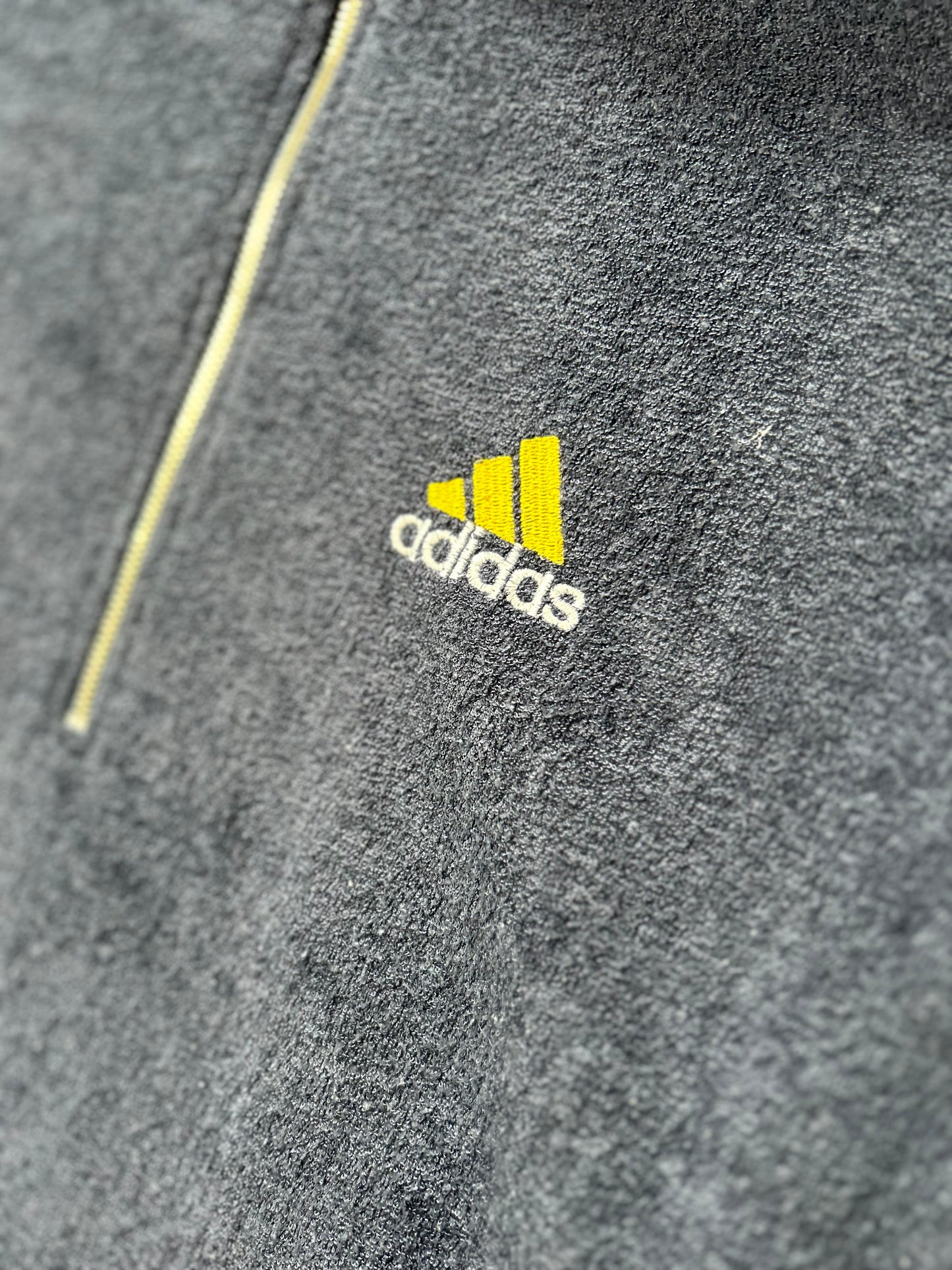 Adidas Navy and Yellow Striped Fleece (XXL)