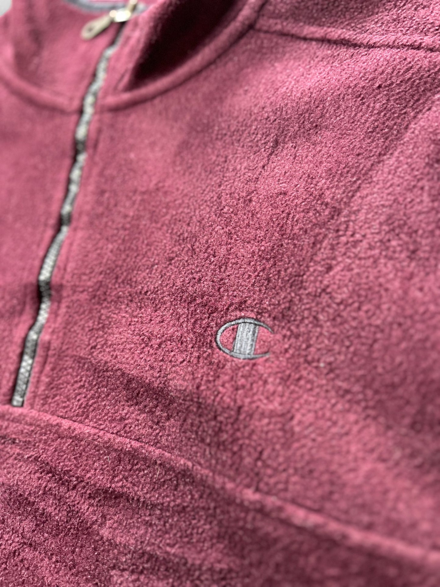 Champion Burgundy Embroidered Fleece (M)
