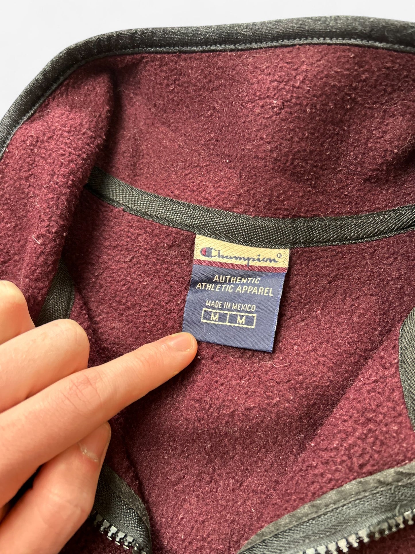 Champion Burgundy Embroidered Fleece (M)