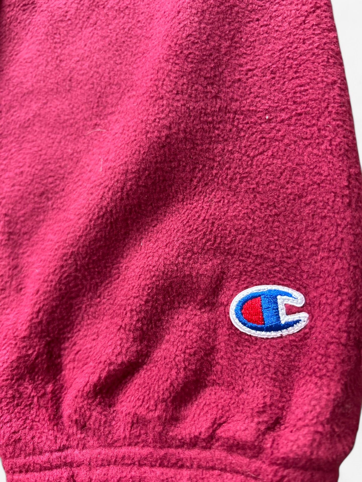 Champion Burgundy Embroidered Zip Up Fleece (XL)