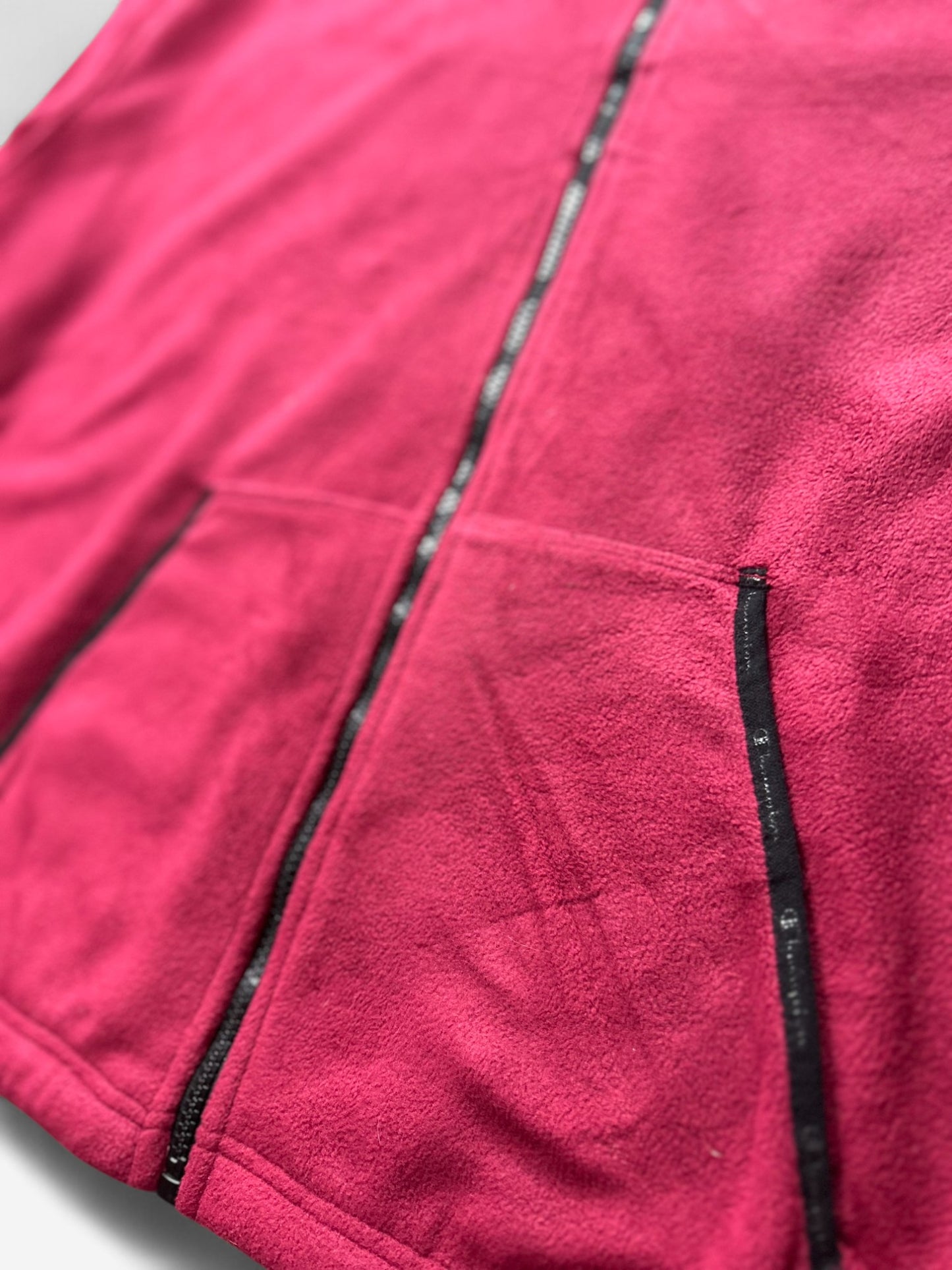 Champion Burgundy Embroidered Zip Up Fleece (XL)