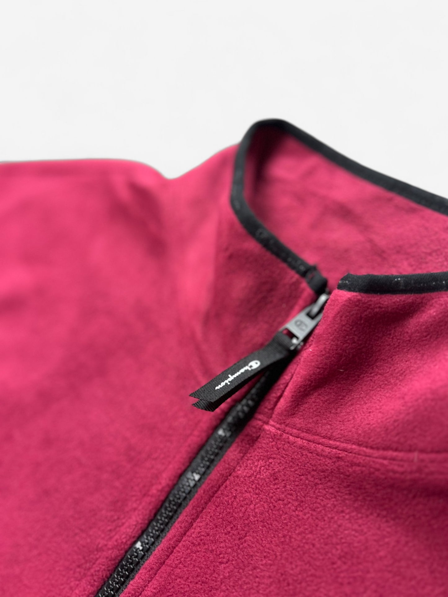 Champion Burgundy Embroidered Zip Up Fleece (XL)