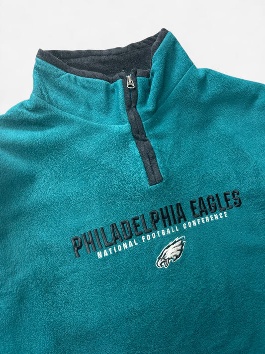 Vintage NFL Philadelphia Eagles Quarter Zip Fleece (M)