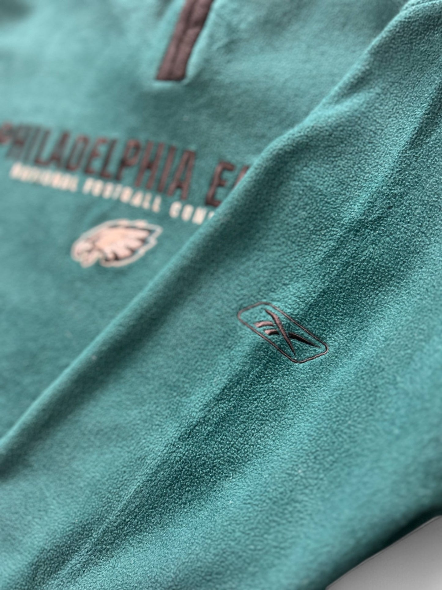 Vintage NFL Philadelphia Eagles Quarter Zip Fleece (M)