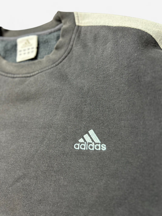 Adidas Grey Embroidered Logo Sweatshirt (L)