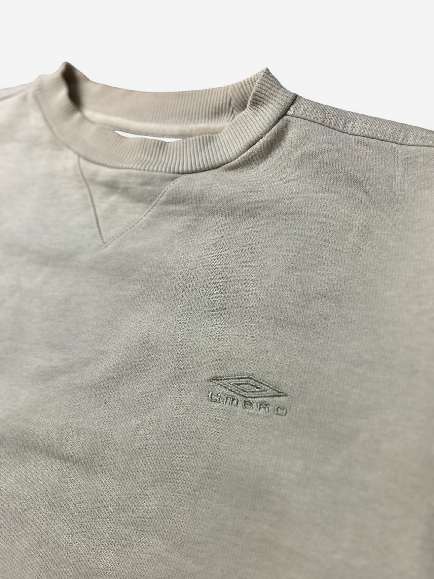 Umbro Cream Embroidered Logo Sweatshirt (M)