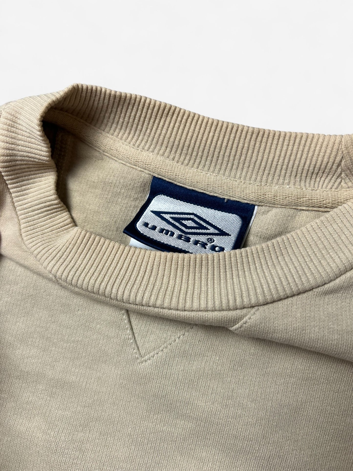 Umbro Cream Embroidered Logo Sweatshirt (M)