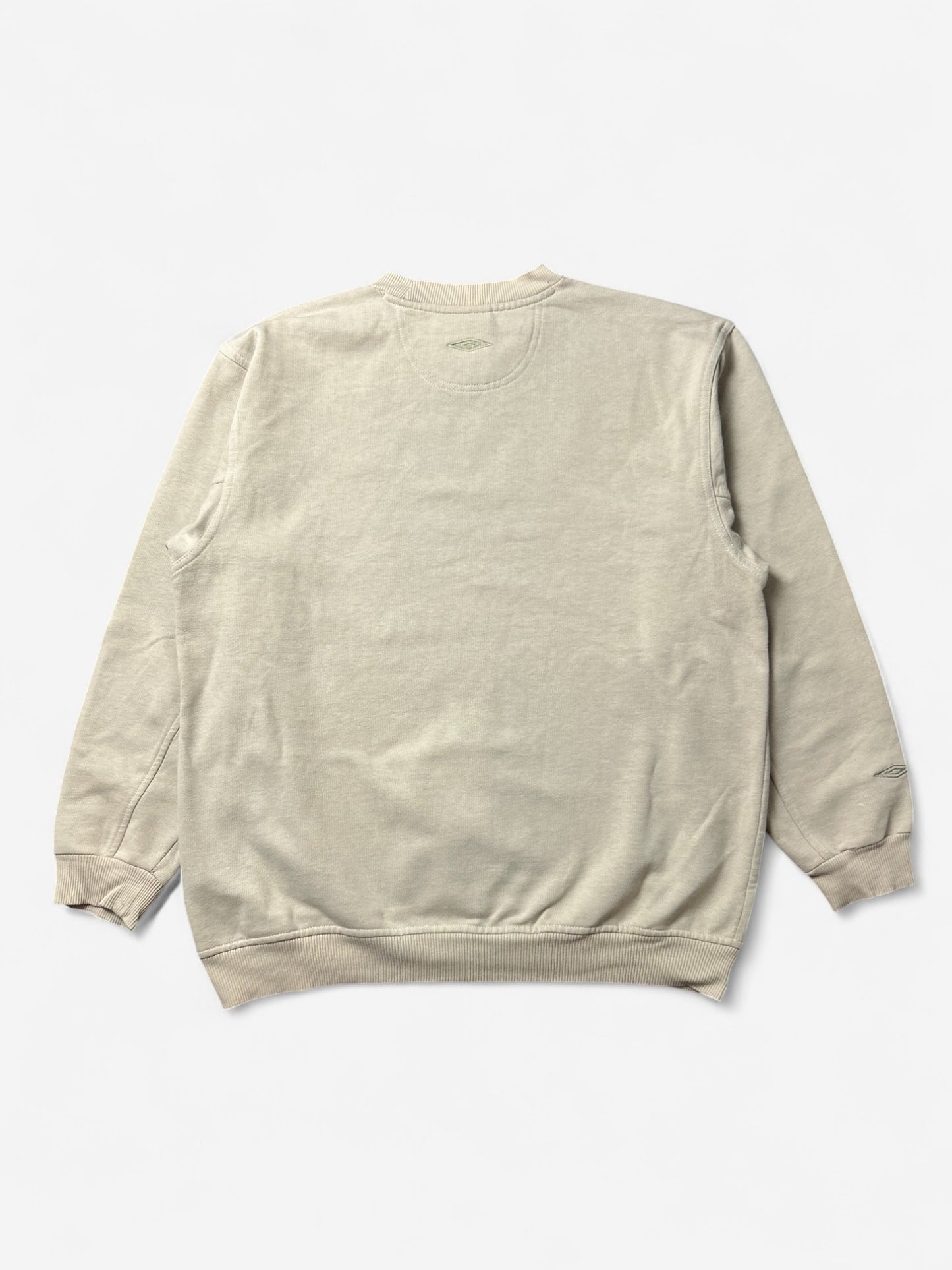 Umbro Cream Embroidered Logo Sweatshirt (M)