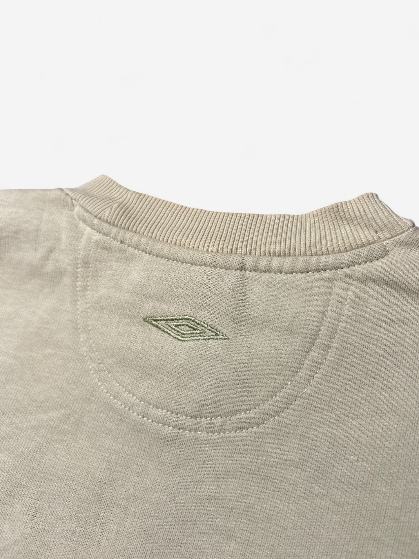 Umbro Cream Embroidered Logo Sweatshirt (M)