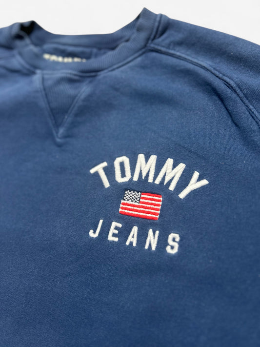 Tommy Hilfiger Embroidered Navy Sweatshirt (S)