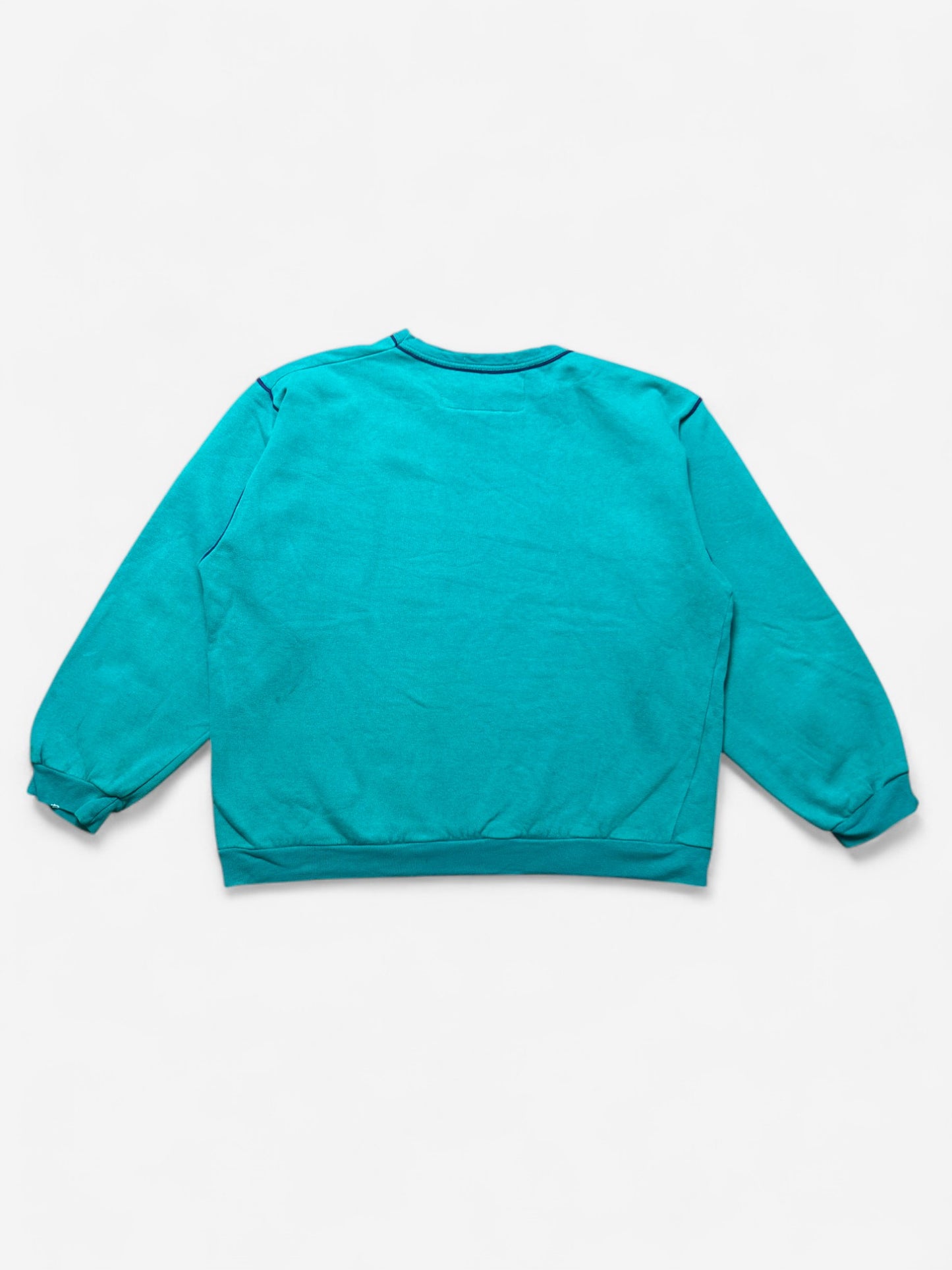 Kappa 90s Vintage RARE Cyan Sweatshirt (L)