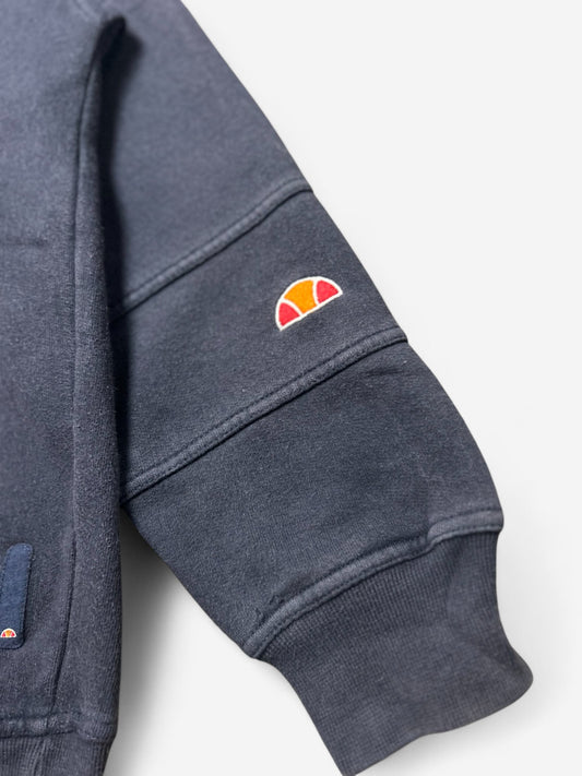 Ellesse Black Embroidered Spelled Out Logo Sweatshirt (S)