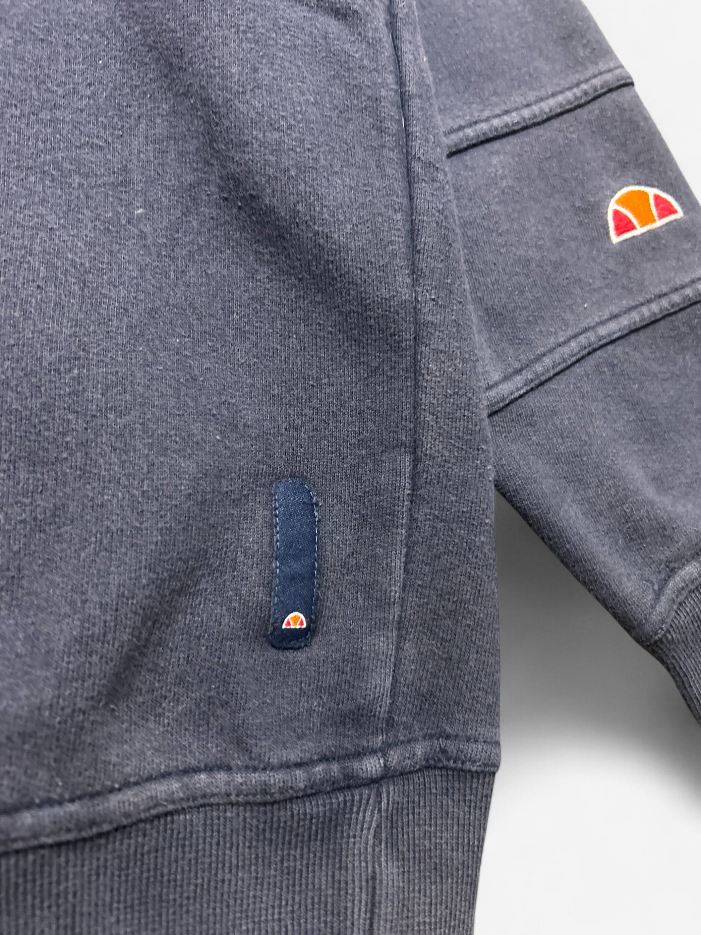 Ellesse Black Embroidered Spelled Out Logo Sweatshirt (S)