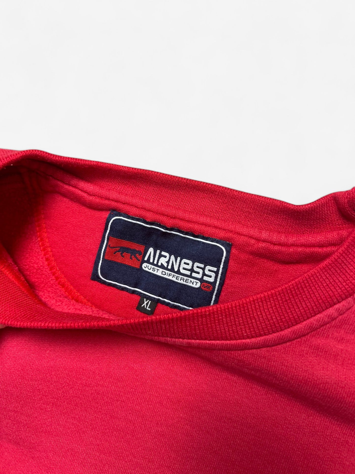 Airness 90s Red Embroidered Sweatshirt (XL)