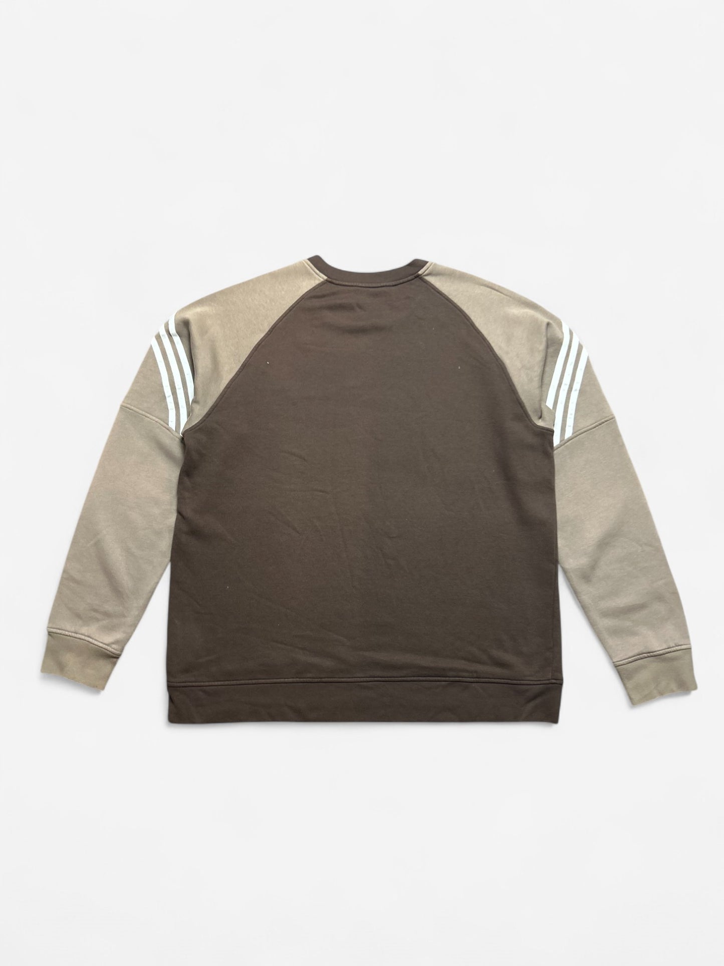 Adidas 90s Brown Logo Embroidered Sweatshirt (XL)