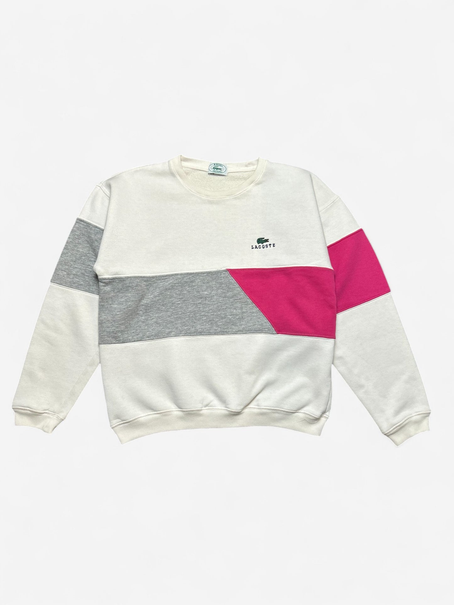 Lacoste Colourblock Logo Embroidered Sweatshirt (S)