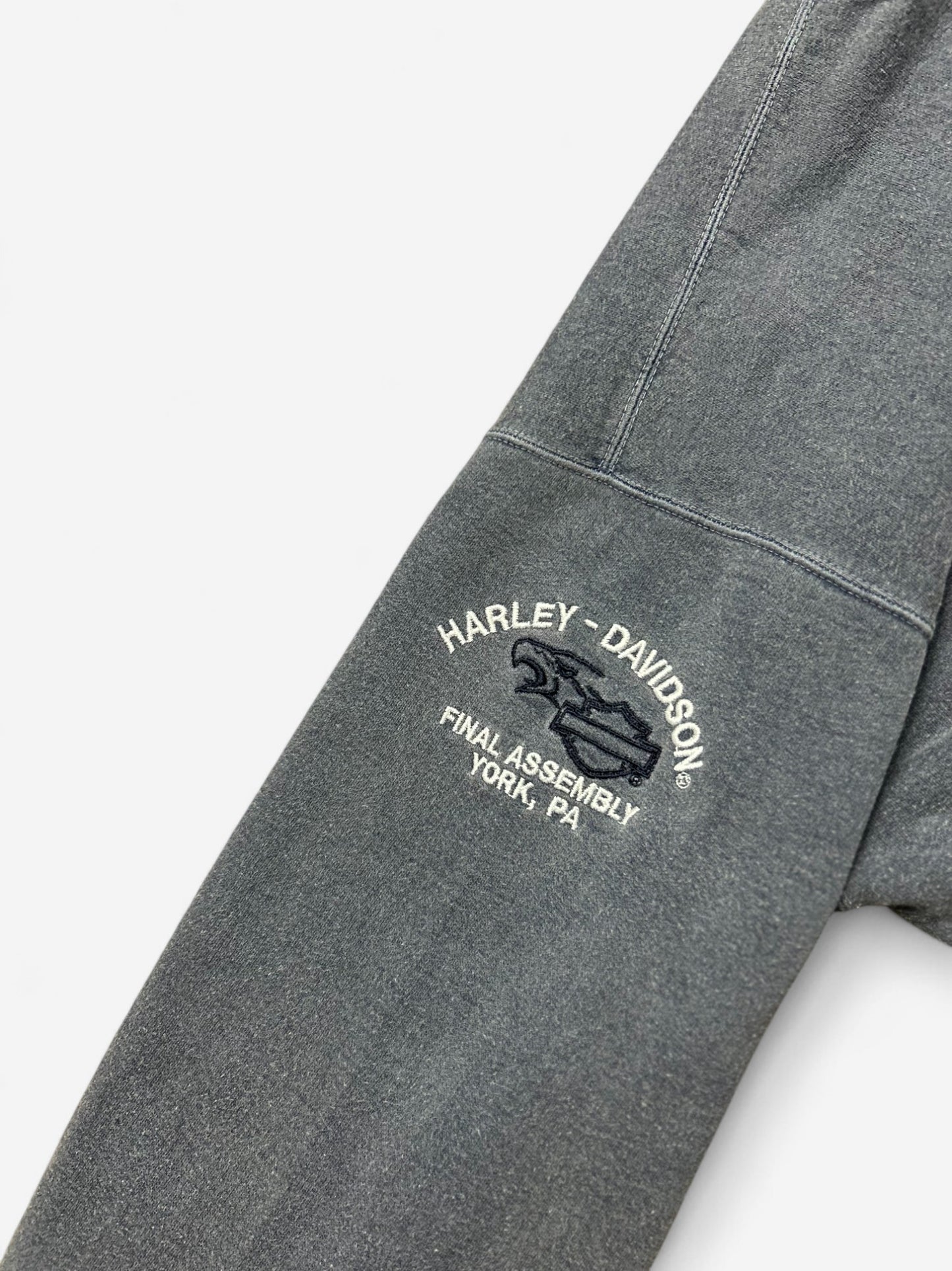 Harley Davidson 90s Grey Embroidered Sweatshirt (M)