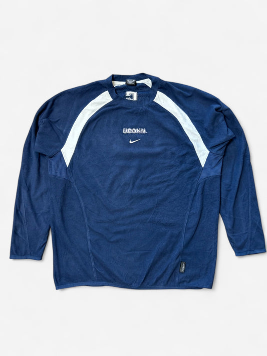 Nike Navy and White UCONN Sweatshirt (M)