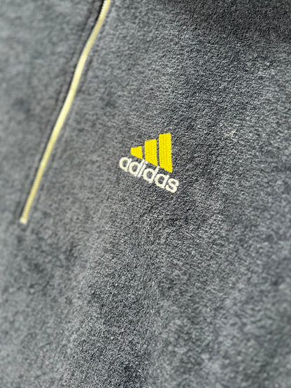 Adidas Navy and Yellow Striped Fleece (XXL)