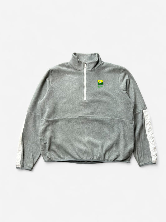Nike x Oregon Ducks Grey and Green Quarter-Zip (M)