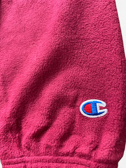 Champion Burgundy Embroidered Zip Up Fleece (XL)