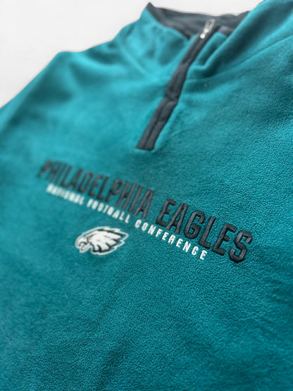 Vintage NFL Philadelphia Eagles Quarter Zip Fleece (M)