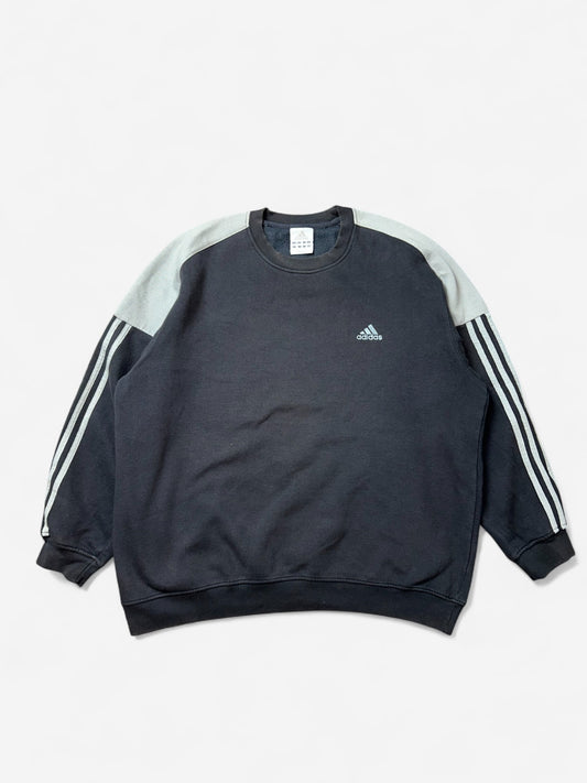 Adidas Grey Embroidered Logo Sweatshirt (L)