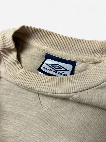 Umbro Cream Embroidered Logo Sweatshirt (M)