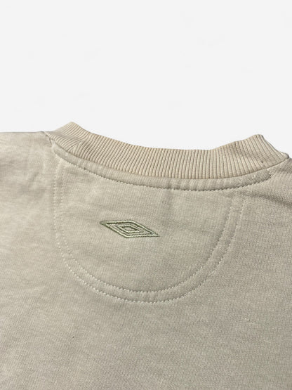 Umbro Cream Embroidered Logo Sweatshirt (M)