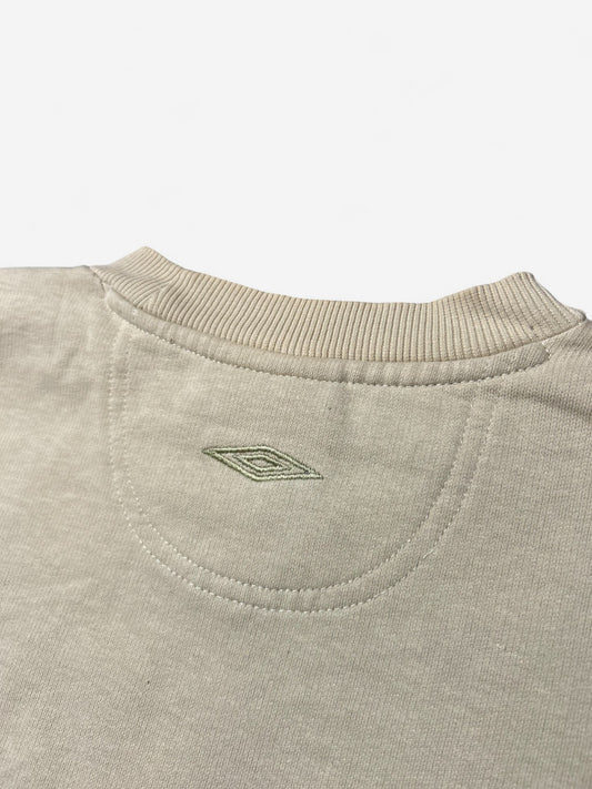 Umbro Cream Embroidered Logo Sweatshirt (M)