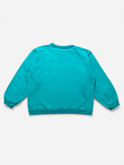Kappa 90s Vintage RARE Cyan Sweatshirt (L)