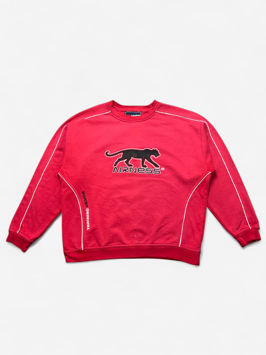 Airness 90s Red Embroidered Sweatshirt (XL)