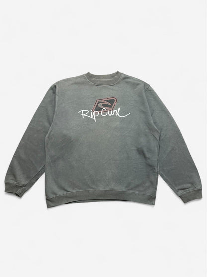 Ripcurl 00s Grey Spell Out Sweatshirt (L)