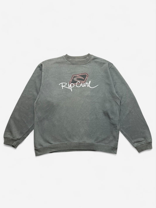 Ripcurl 00s Grey Spell Out Sweatshirt (L)