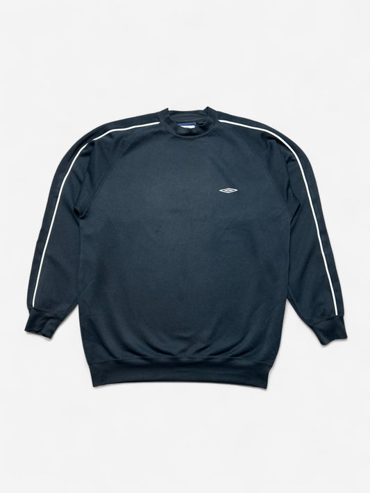 Umbro 00s Black Embroidered Sweatshirt (L)