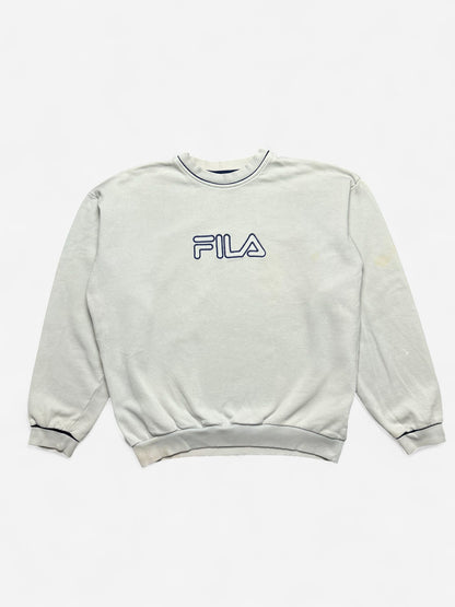 Fila Cotton Embroidered Spelled Out Sweatshirt (M)